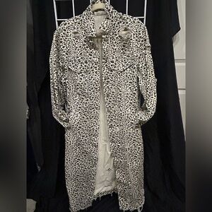 Leopard Print Long Coat
